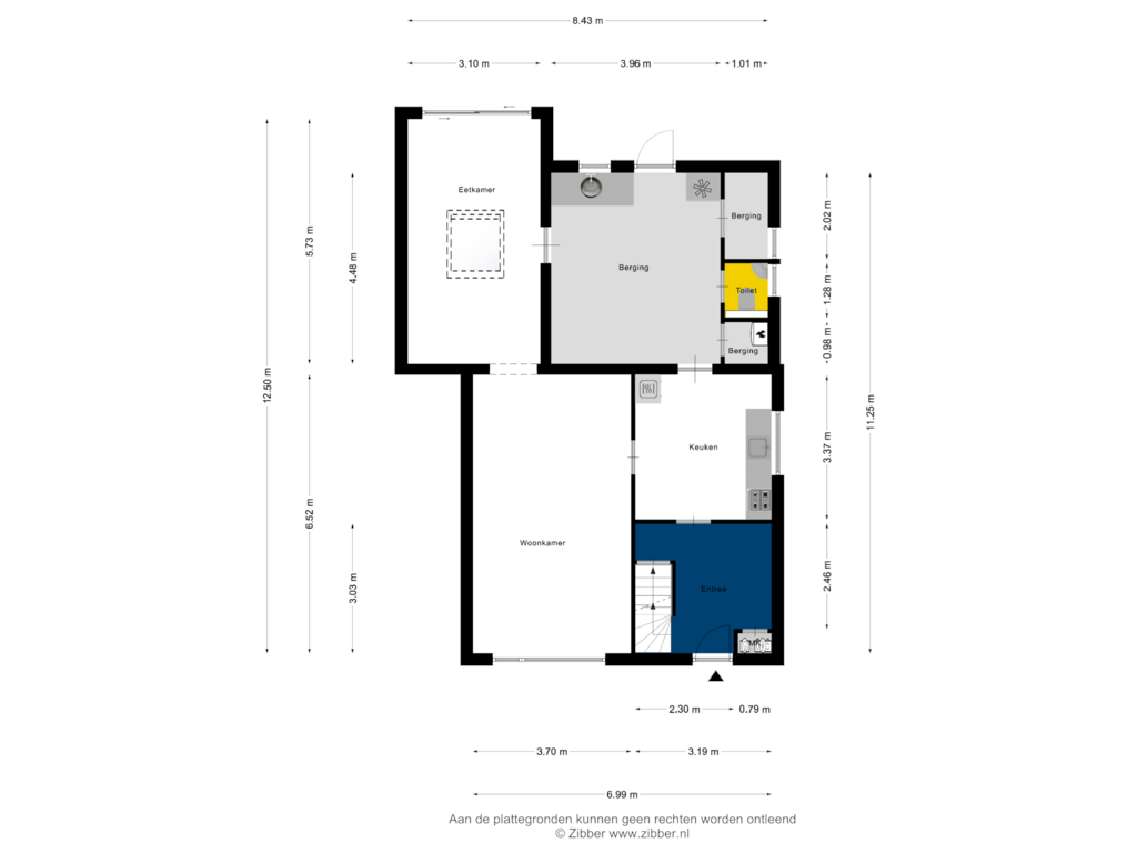 Bekijk plattegrond van Begane grond van Kerkstraat-noord 44