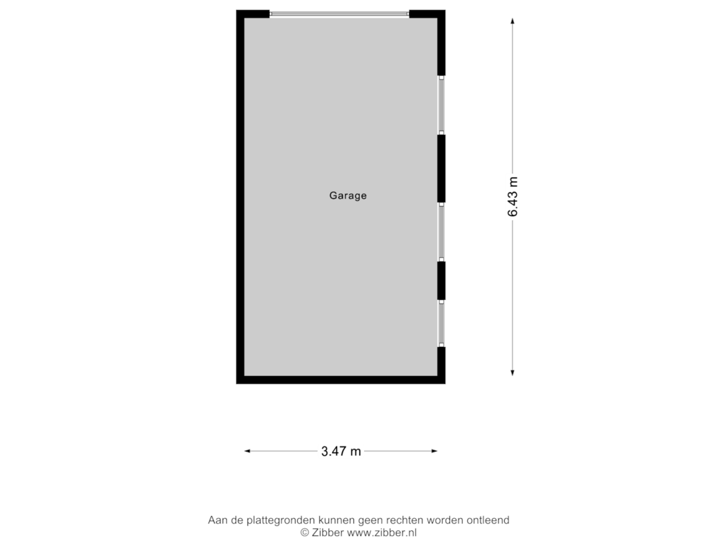 Bekijk plattegrond van Garage van Kerkstraat-noord 44