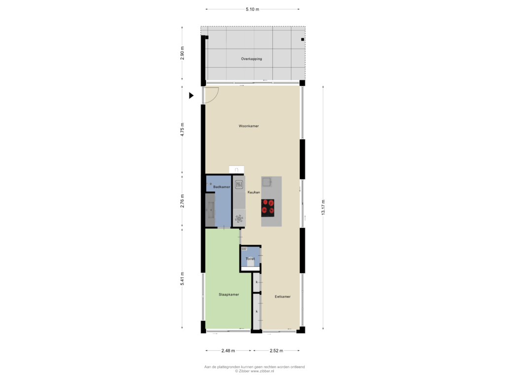 Bekijk plattegrond van Begane Grond van Poeldijk 13-W11