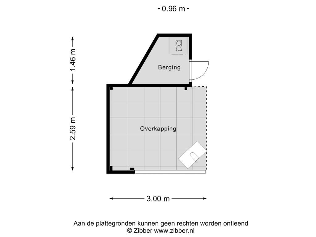 Bekijk plattegrond van Berging van Poeldijk 13-W11