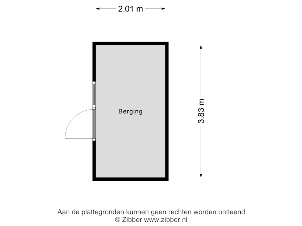 Bekijk plattegrond van Berging van Poeldijk 13-W11