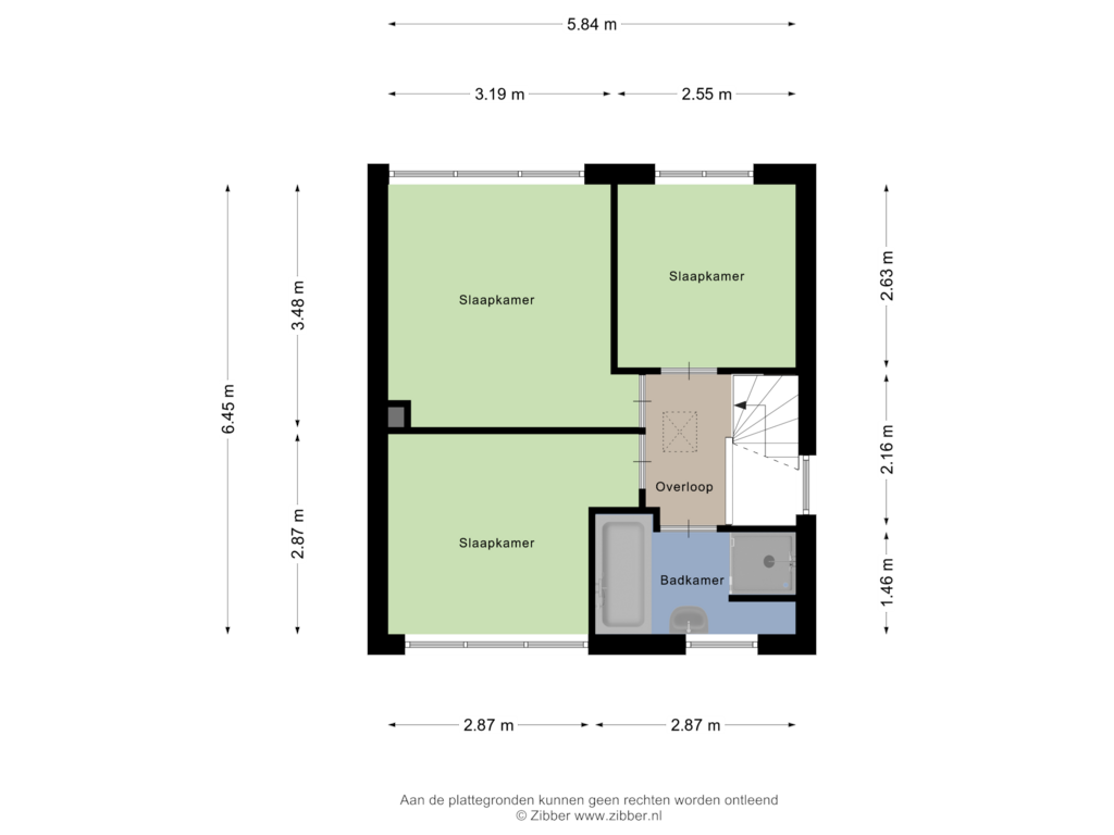 Bekijk plattegrond van Eerste Verdiepng van Terschellingstraat 14