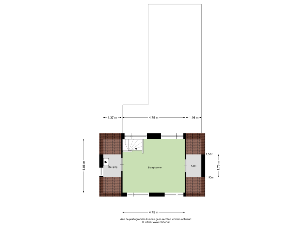 Bekijk plattegrond van Eerste Verdieping van Spuidijk 13