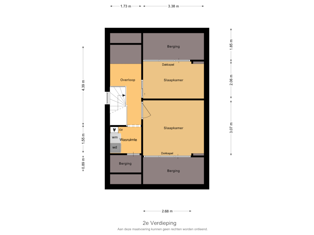 View floorplan of 2e Verdieping of Wintertaling 73