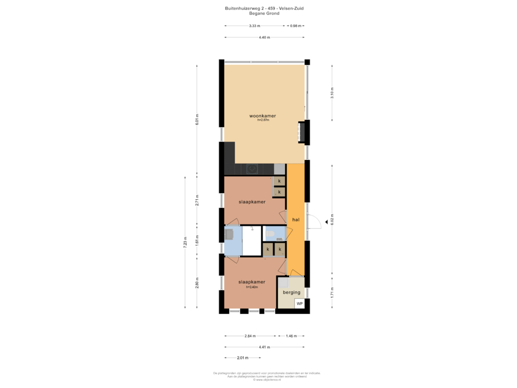 Bekijk plattegrond van BEGANE GROND van Droompark Buitenhuizen 459