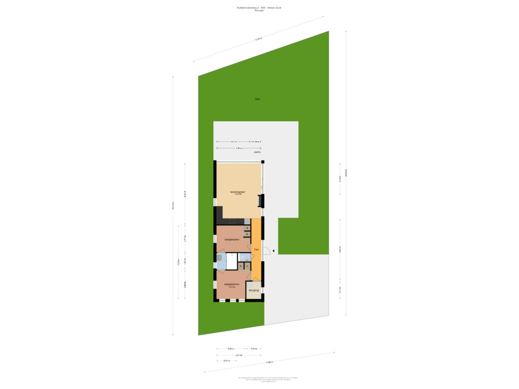 Bekijk plattegrond van PERCEEL van Droompark Buitenhuizen 459