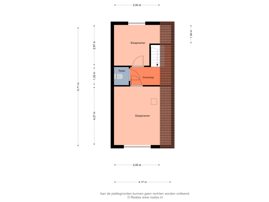 View floorplan of Verdieping of Rohofstraat 54