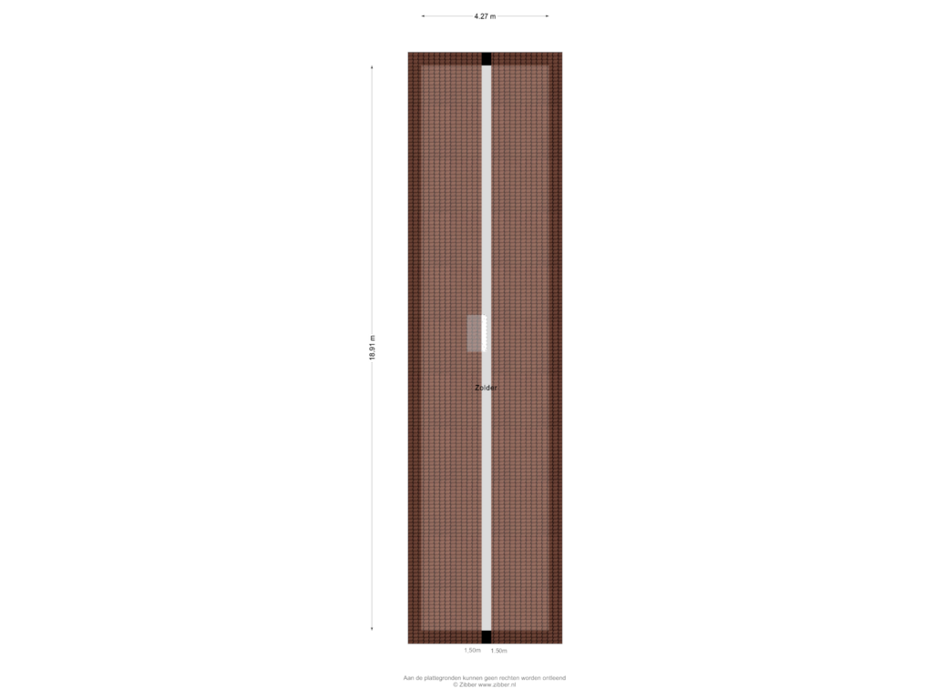 View floorplan of Zolder of Bluesdreef 12