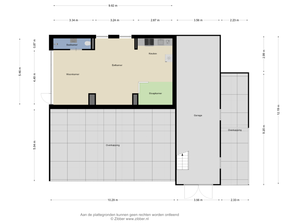 View floorplan of Bijgebouw of Bluesdreef 12