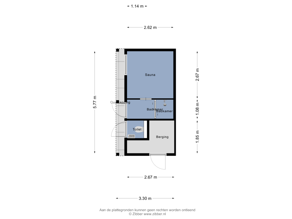 View floorplan of Tuinhuis of Bluesdreef 12