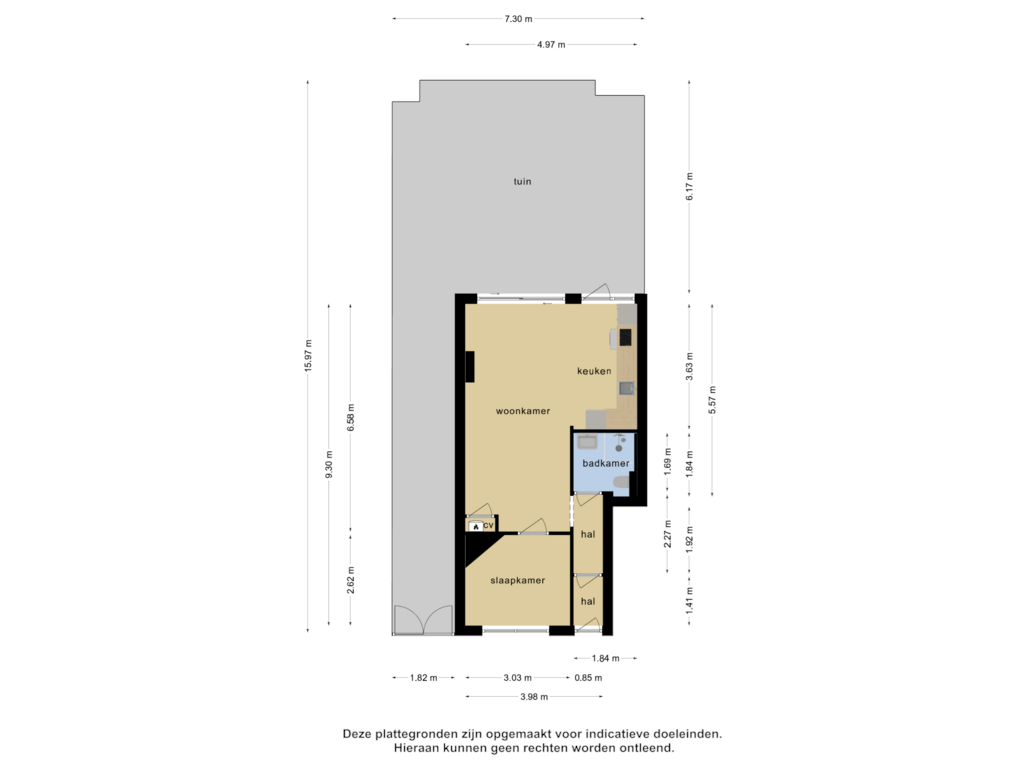 Bekijk plattegrond van Begane grond van Heer Daniëlstraat 104-A