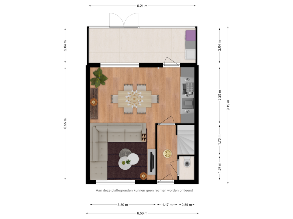 View floorplan of Bg van der Slikkestraat 10, Schoondijke of van der Slikkestraat 10