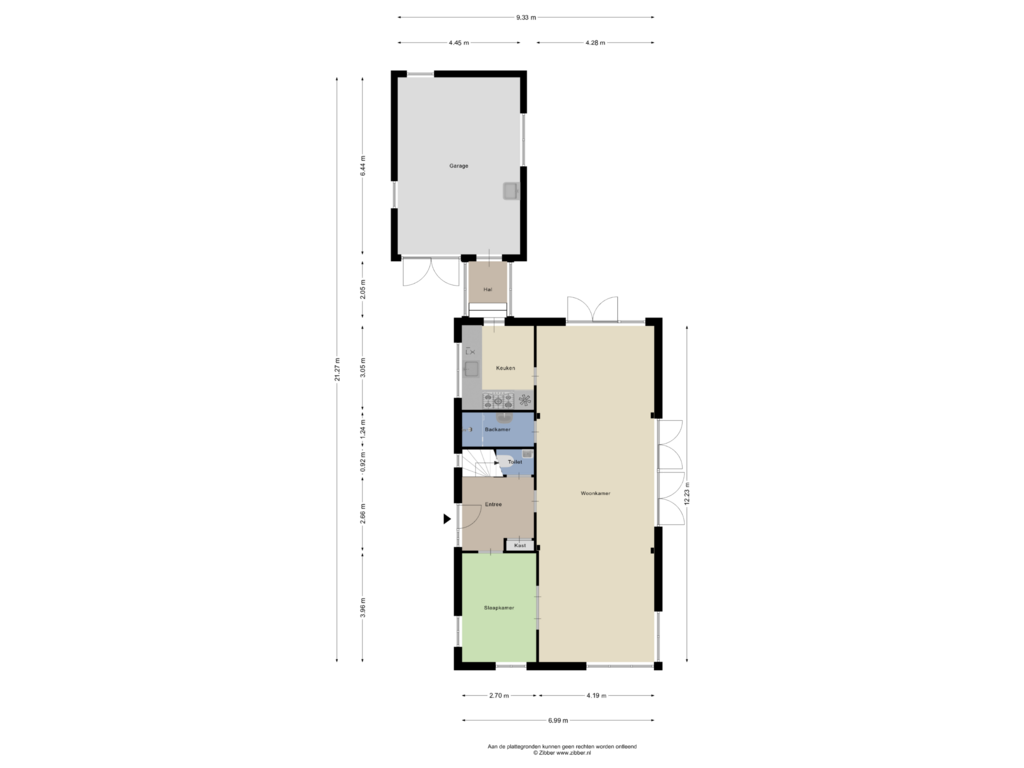 Bekijk plattegrond van Begane grond van Wilgenlaan 12