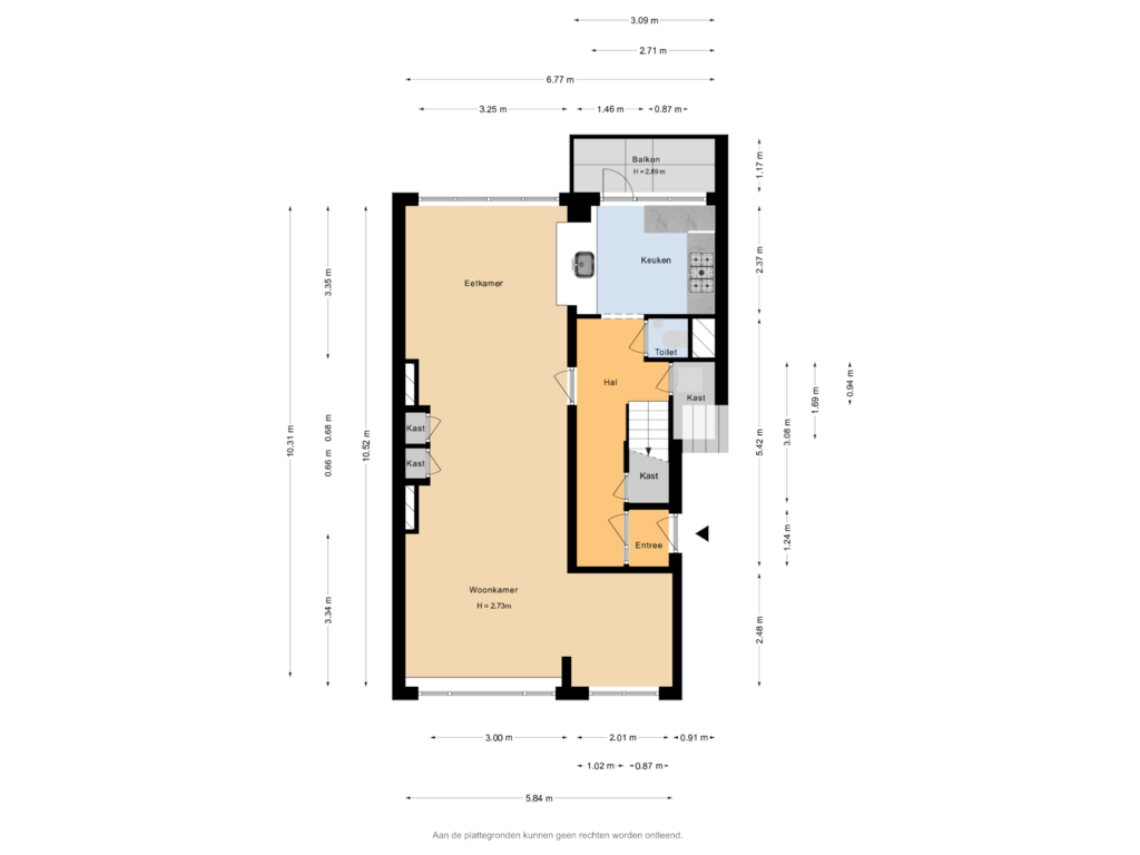 Bekijk plattegrond van Begane Grond van Cleyburchstraat 26-B