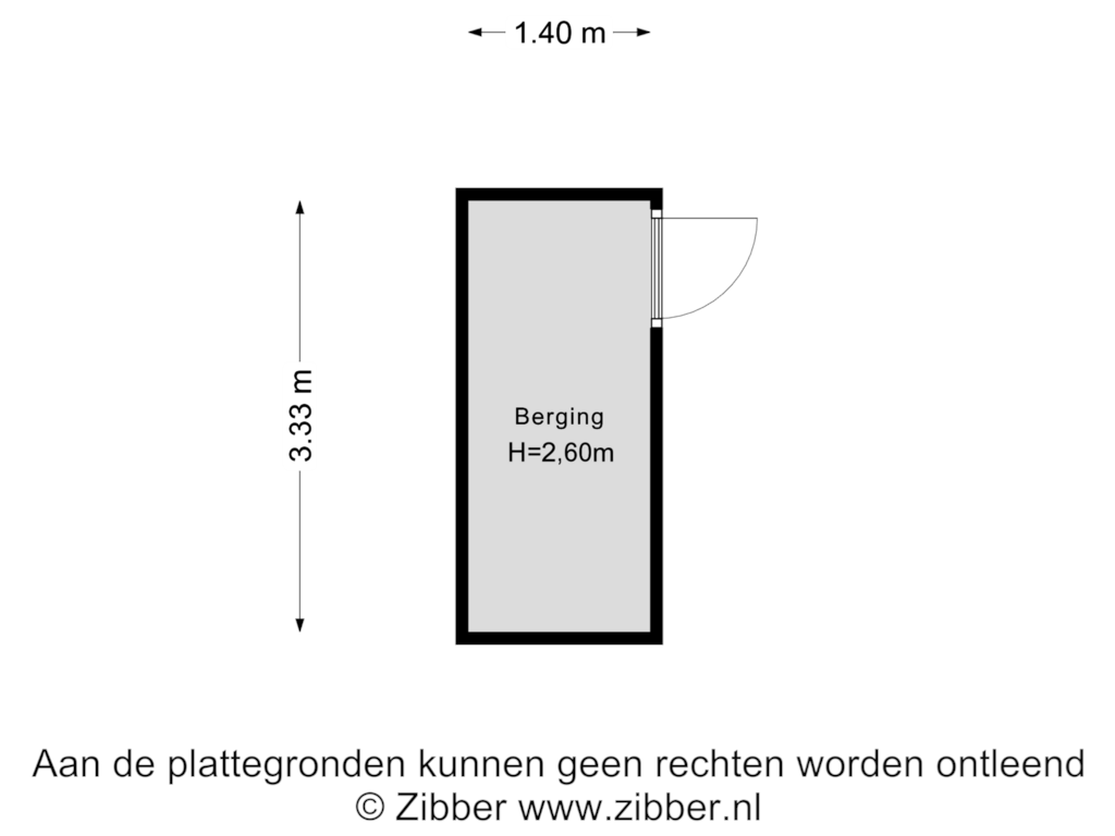 View floorplan of Berging of Grote Beer 41