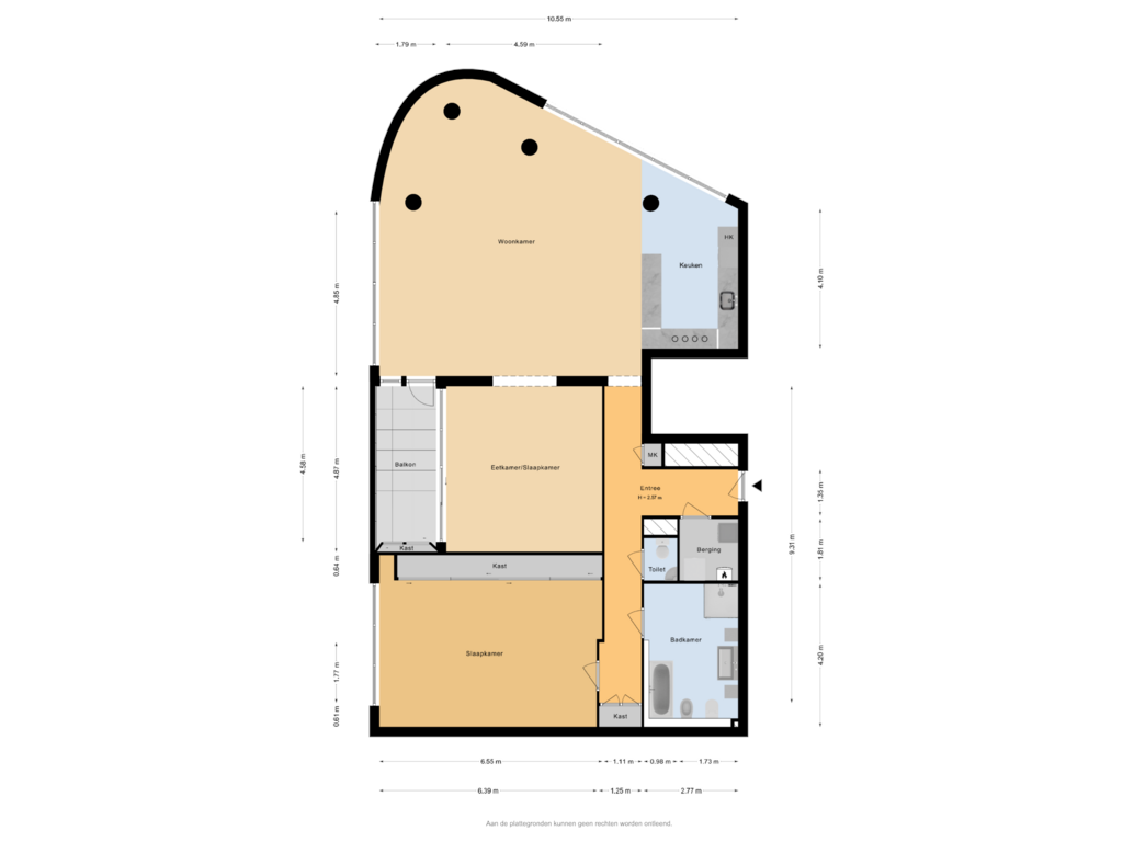 Bekijk plattegrond van Plattegrond van Stampioenstraat 55