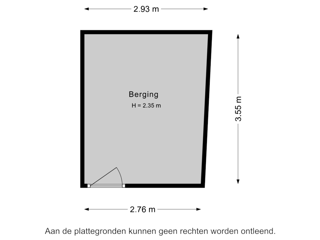 Bekijk plattegrond van Berging van Stampioenstraat 55