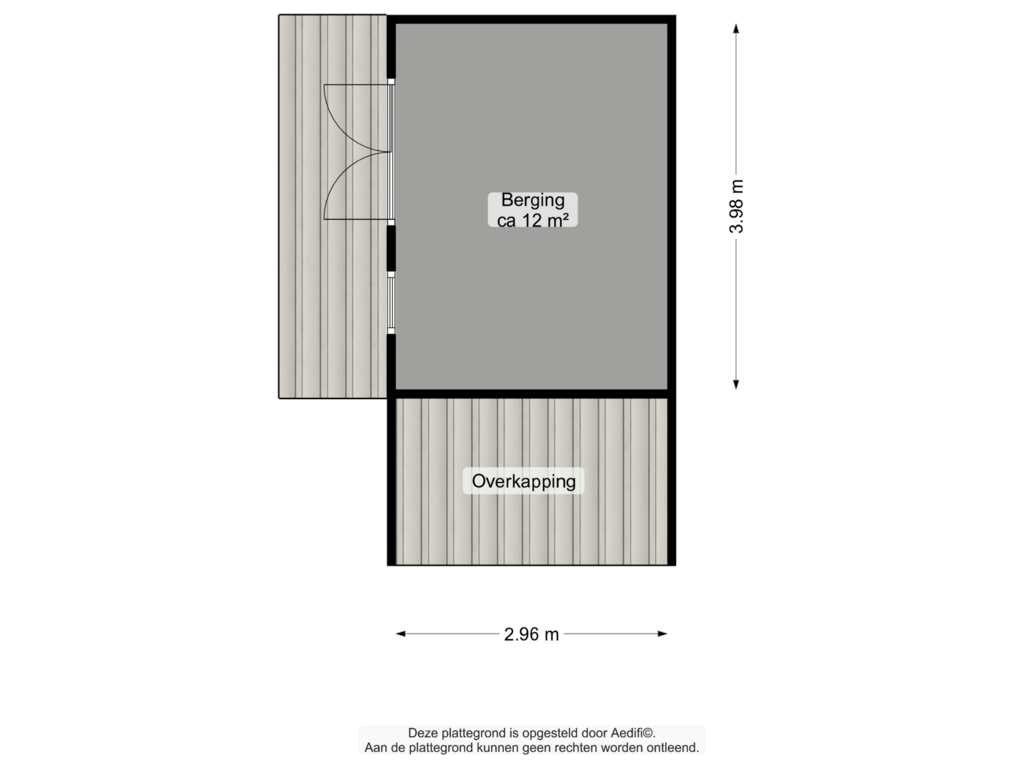 Bekijk plattegrond van Berging van Poststraat 33-A