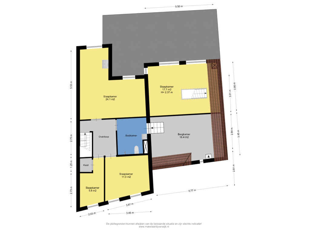 Bekijk plattegrond van 1e Verdieping van Voorstraat 72