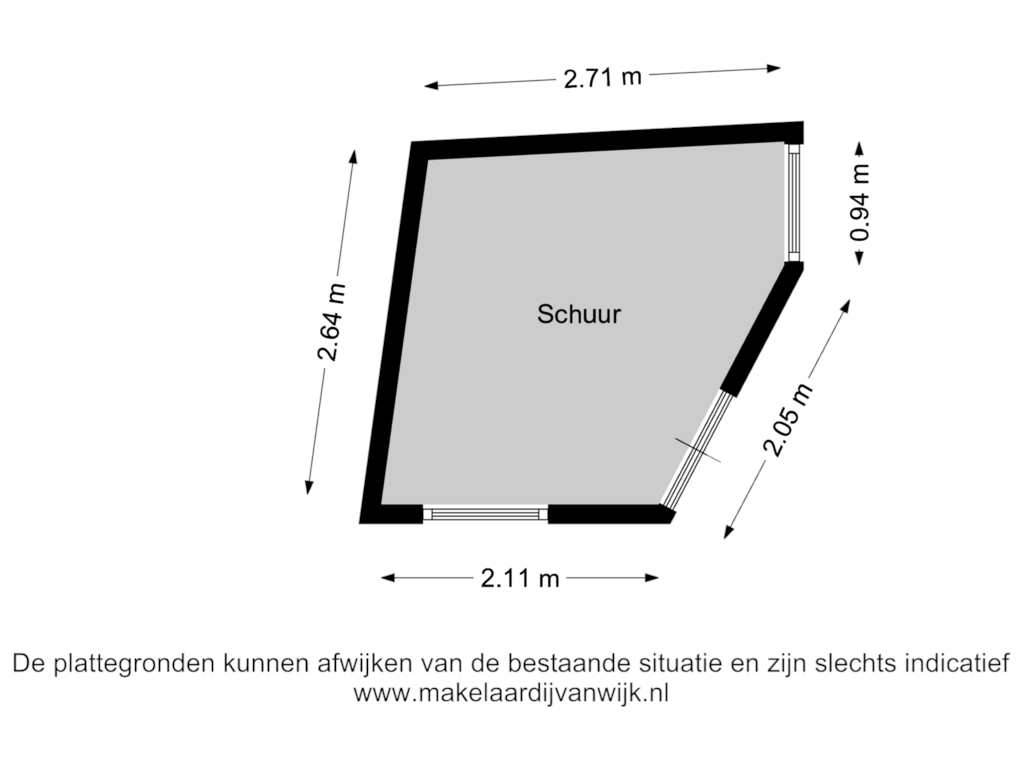 Bekijk plattegrond van Schuur van Voorstraat 72