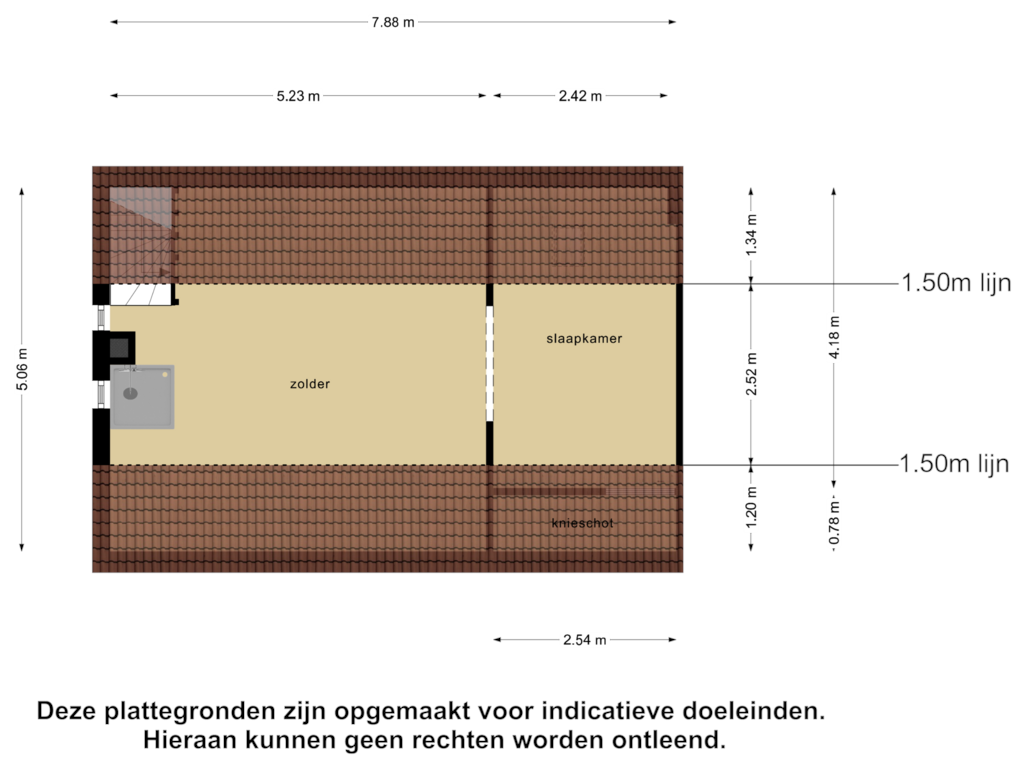 Bekijk plattegrond van Eerste Verdieping van Dorpsstraat 93