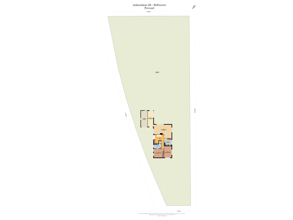 Bekijk plattegrond van PERCEEL van Julianalaan 88