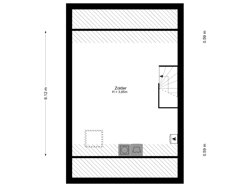 View floorplan of 2e Verdieping of Karper 30