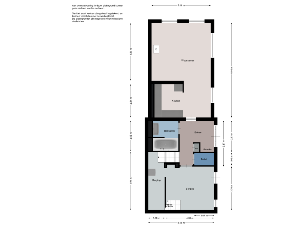 View floorplan of Begane grond of Geleijn Cornelissestraat 9