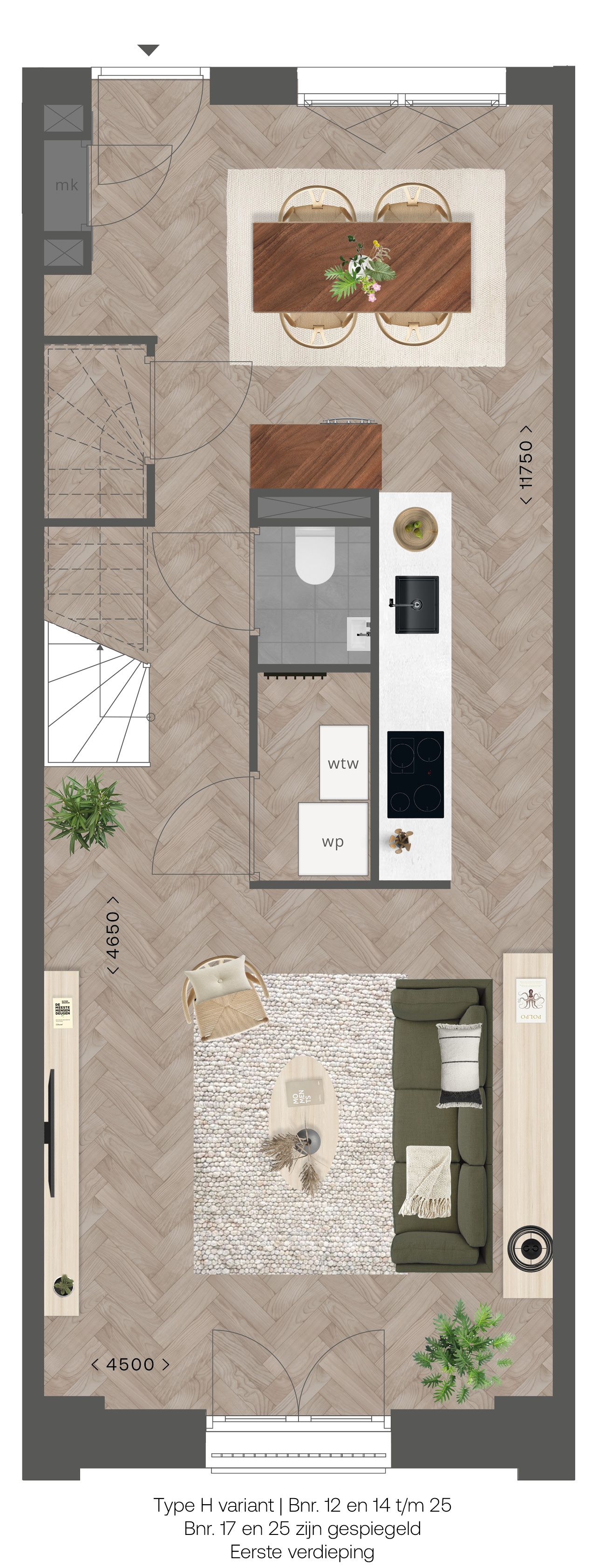 Foto 3 van Maisonnettes (Bouwnr. 15 Type H)