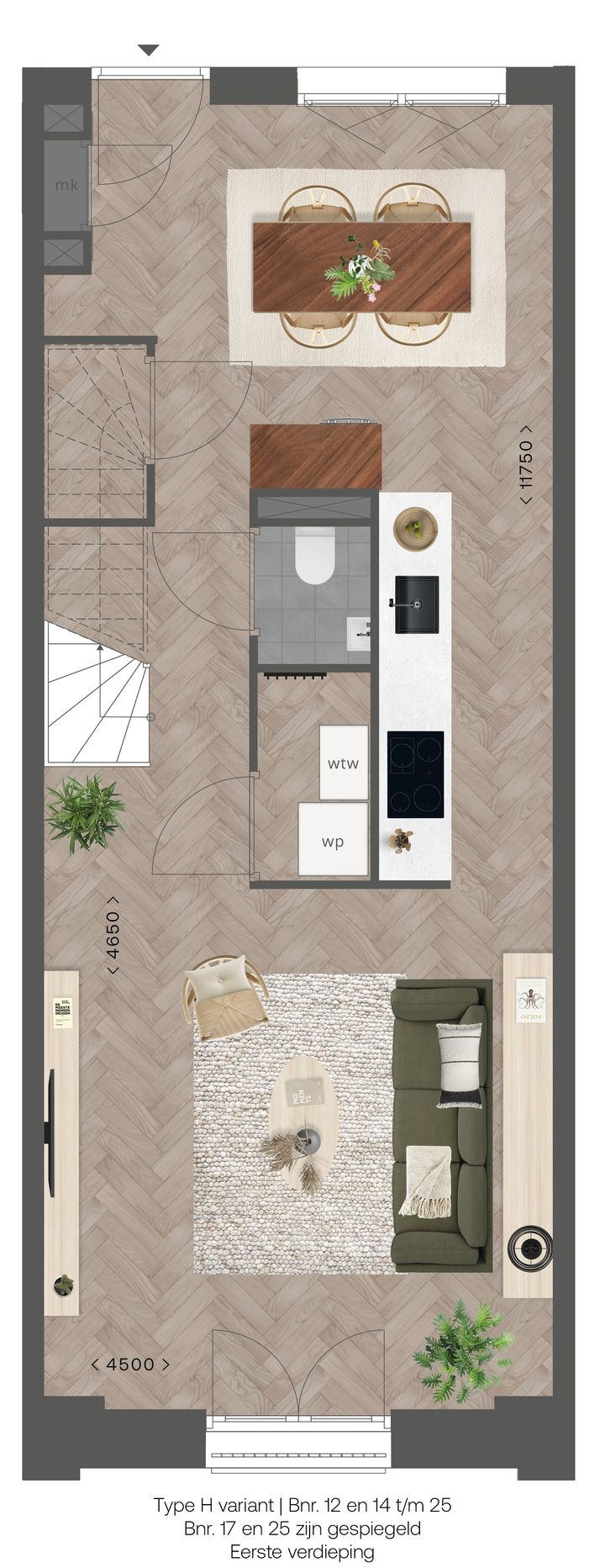 Foto 3 van Maisonnettes (Bouwnr. 18 Type H)