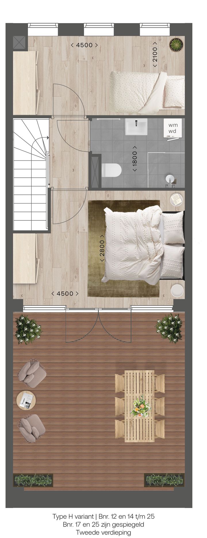 Foto 4 van Maisonnettes (Bouwnr. 18 Type H)