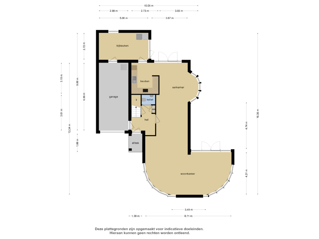 Bekijk plattegrond van Begane grond van Roockershuys 2