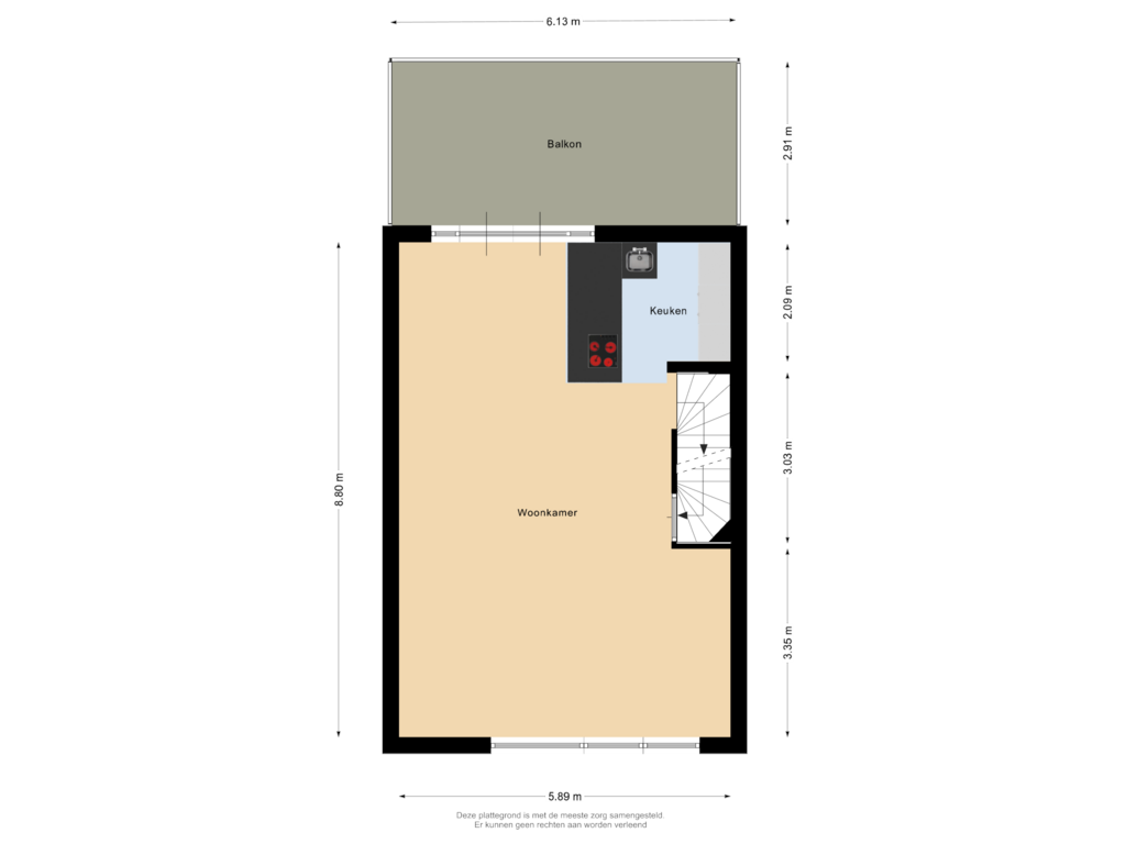 Bekijk plattegrond van Eerste verdieping van Werf 6