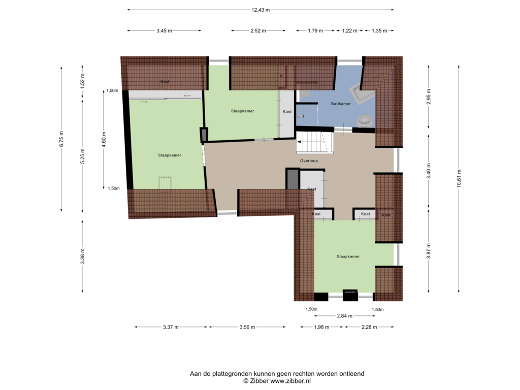 Bekijk plattegrond van Eerste Verdieping van Roermondsestraat 2