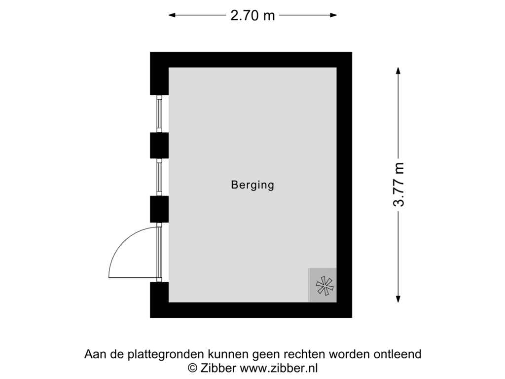 Bekijk plattegrond van Berging van Roermondsestraat 2