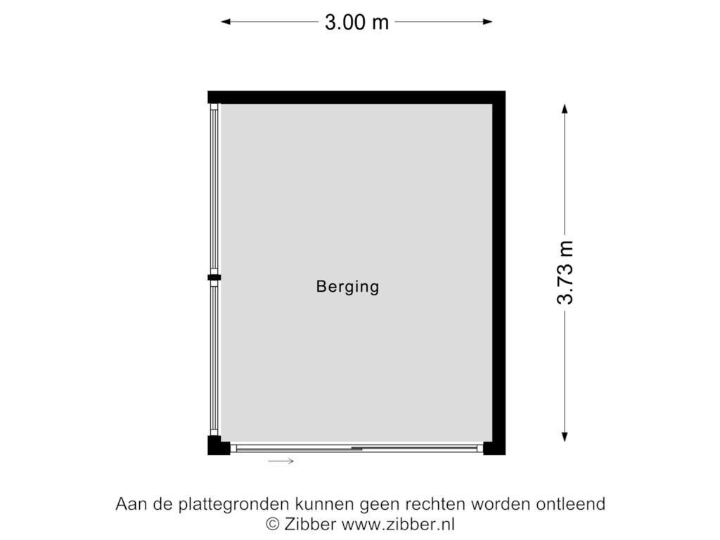 Bekijk plattegrond van Berging van Roermondsestraat 2