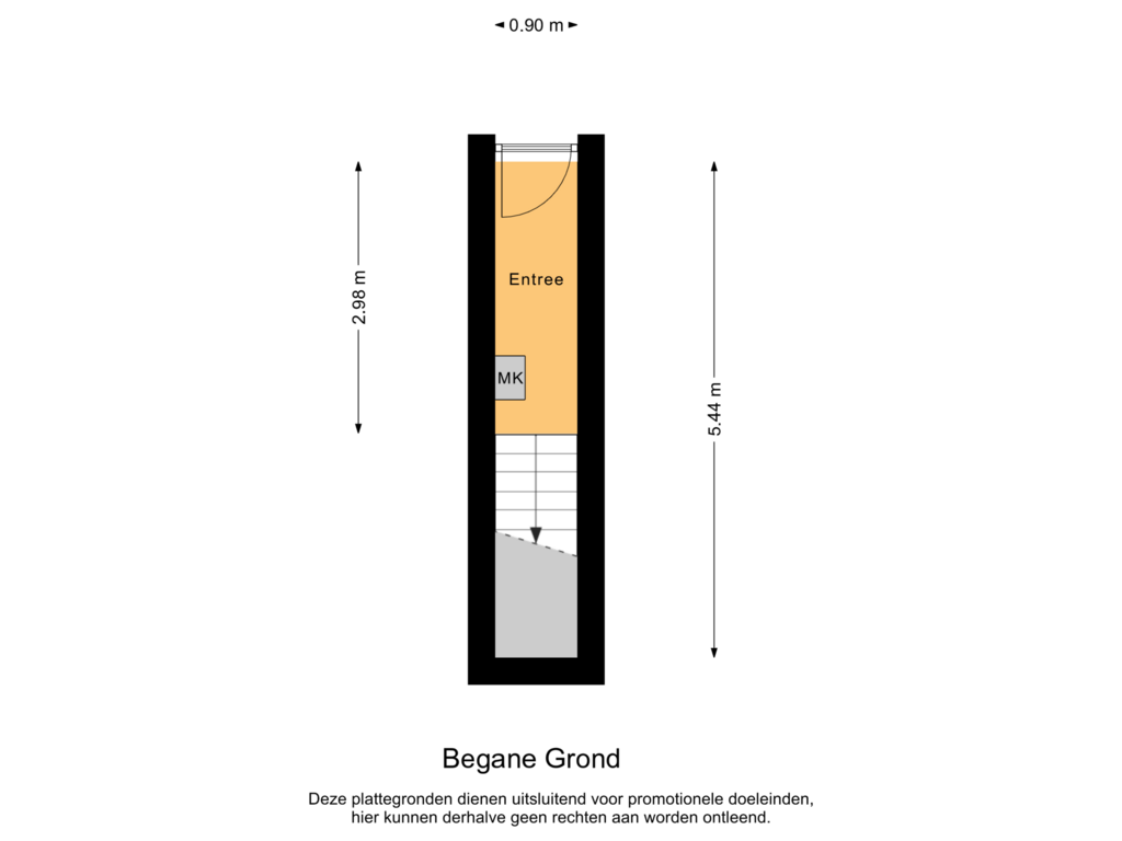 Bekijk plattegrond van Begane Grond van Secretaris Bosmanstraat 17-A