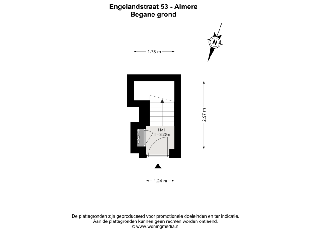 Bekijk plattegrond van Begane grond van Engelandstraat 53