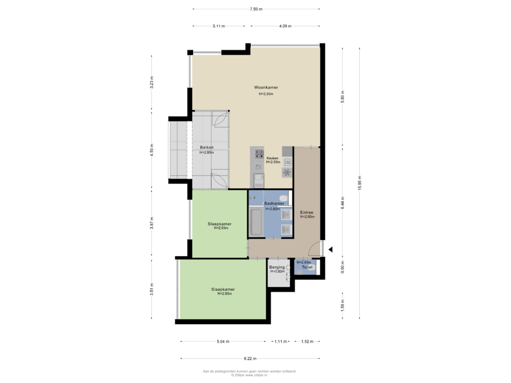 Bekijk plattegrond van Appartement van Van der Hoevenplein 78