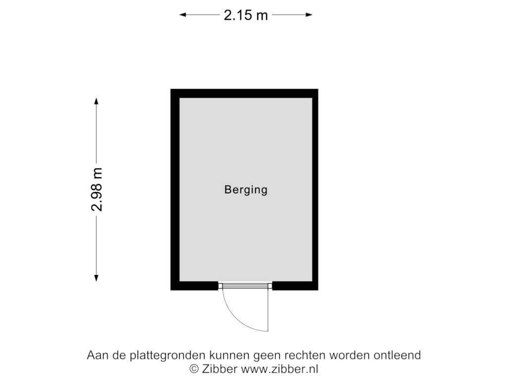 Bekijk plattegrond van Berging van Gerbera 15