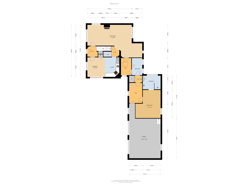 Bekijk plattegrond van Begane grond van Wilnisse Zijweg 2