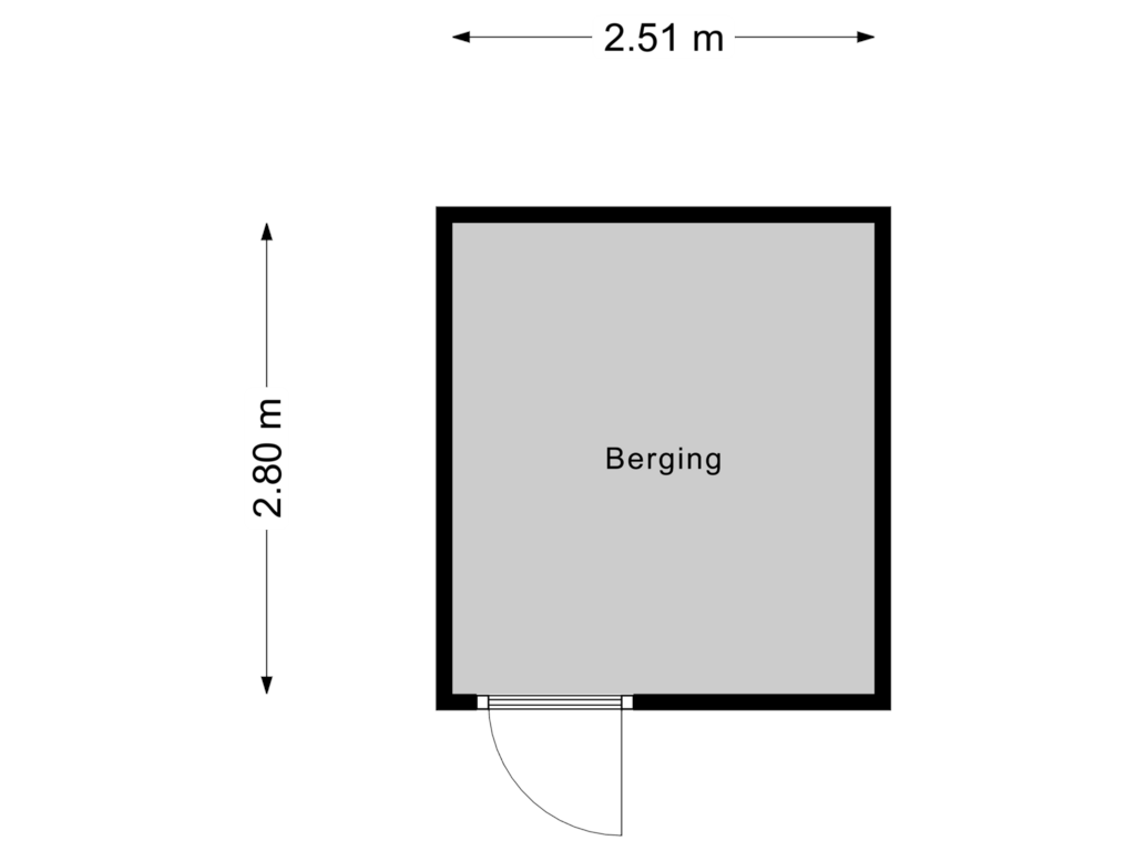 Bekijk plattegrond van Berging van Noorderhavenstraat 295