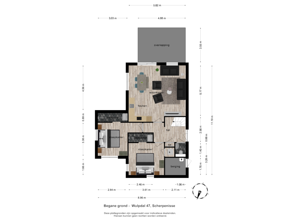 Bekijk plattegrond van Begane grond van Wulpdal 47