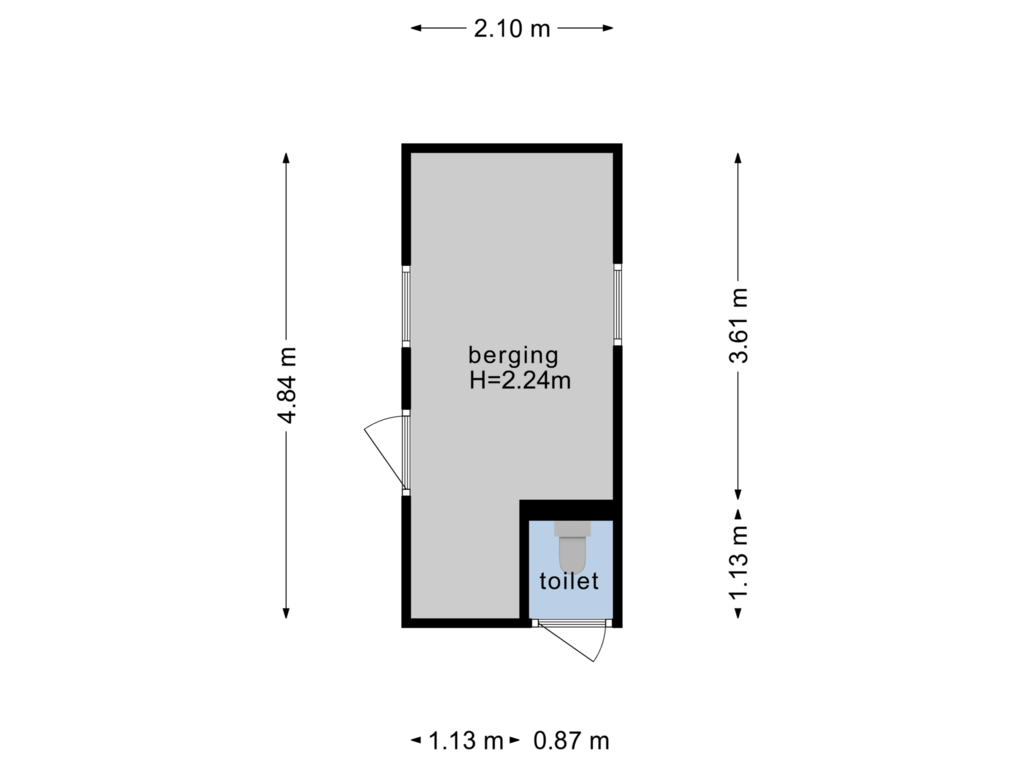 Bekijk plattegrond van Berging-01 van Hagoort 25