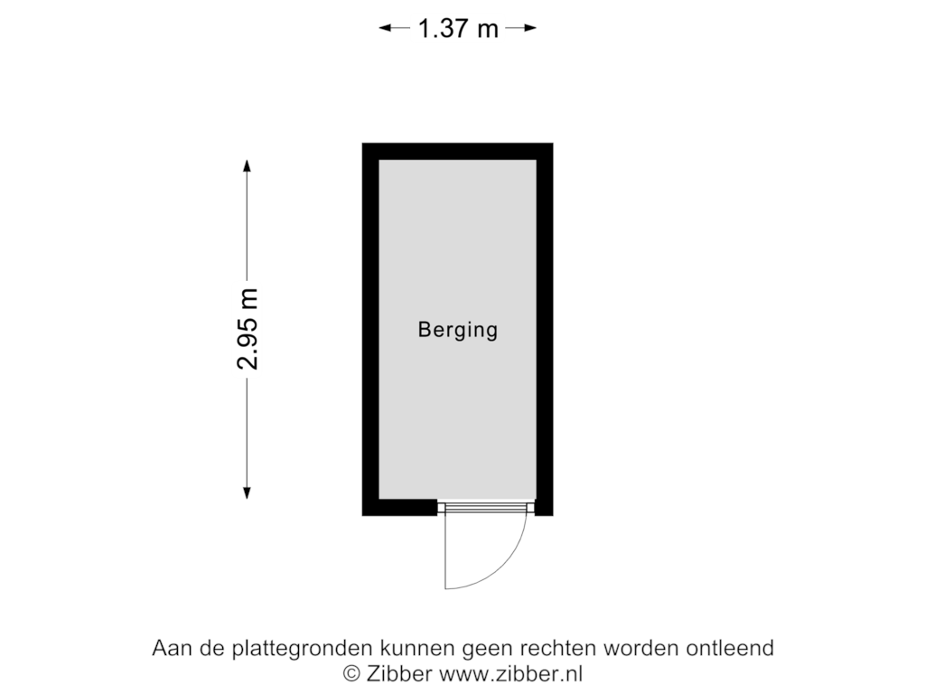 View floorplan of Berging of Meent 15