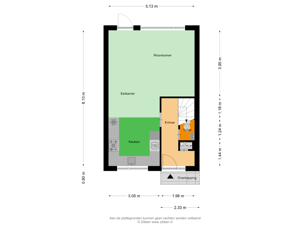 View floorplan of Begane Grond of Korenmolen 13