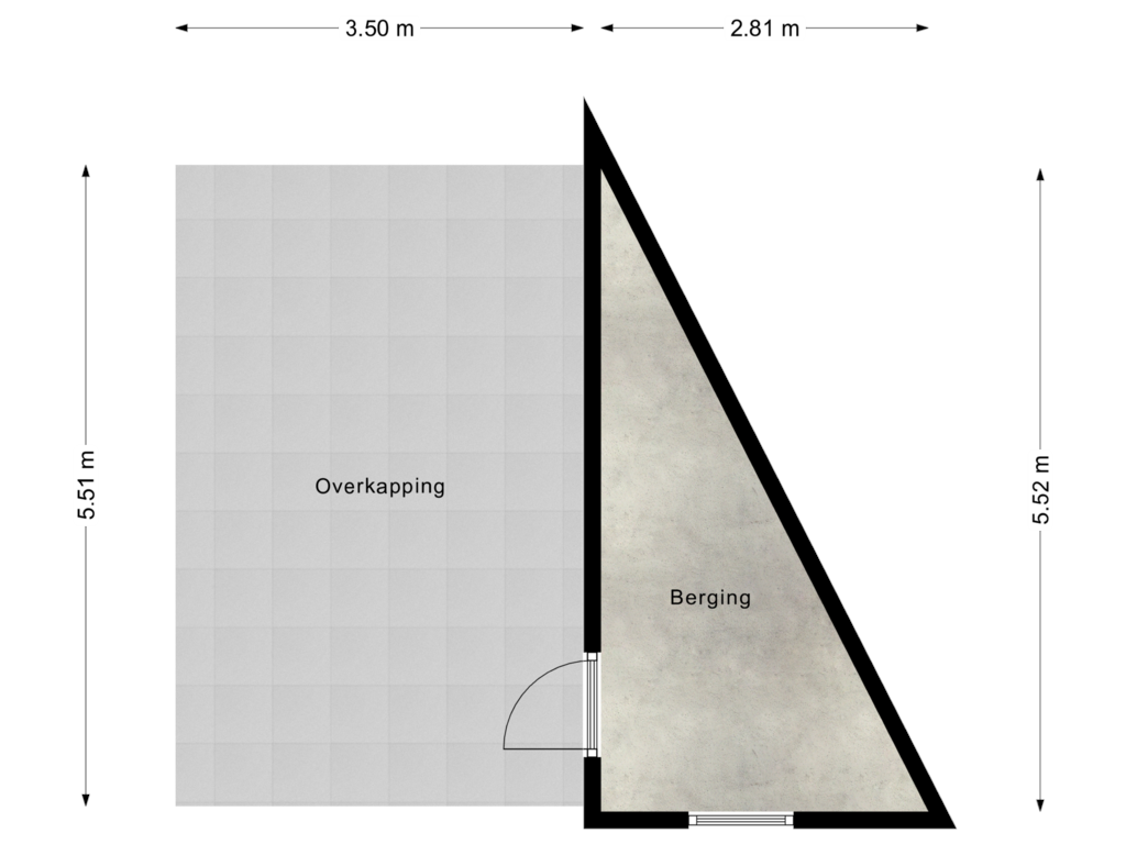 Bekijk plattegrond van Berging van Burgemeester Deelenstraat 2