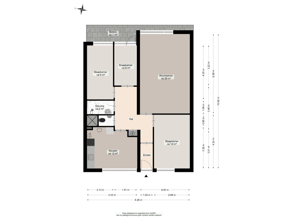 Bekijk plattegrond van Derde verdieping van Metaallaan 47