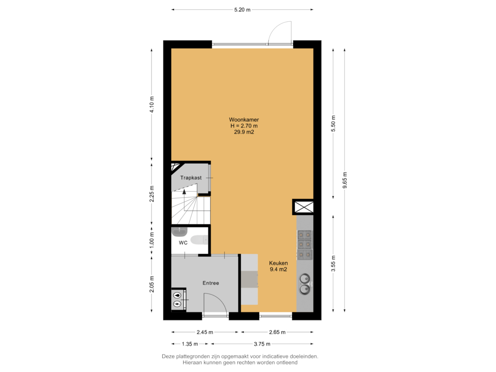 View floorplan of Begane Grond of Piet Baarslaan 6