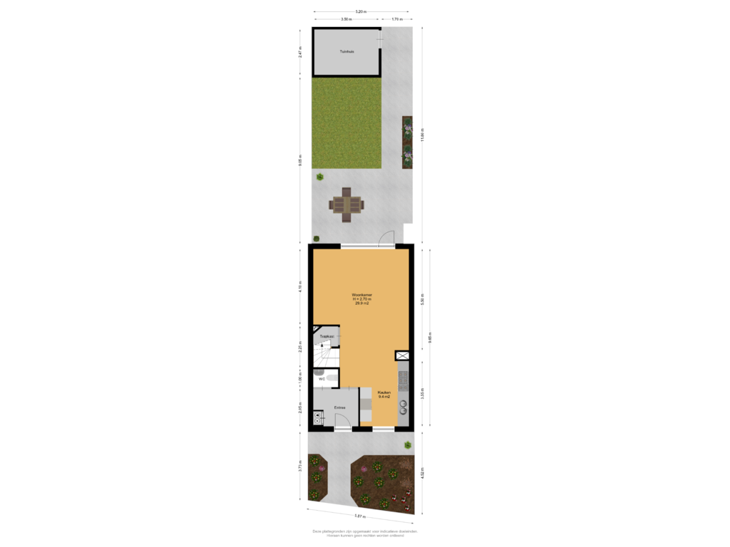 View floorplan of Begane Grond Met Tuin of Piet Baarslaan 6